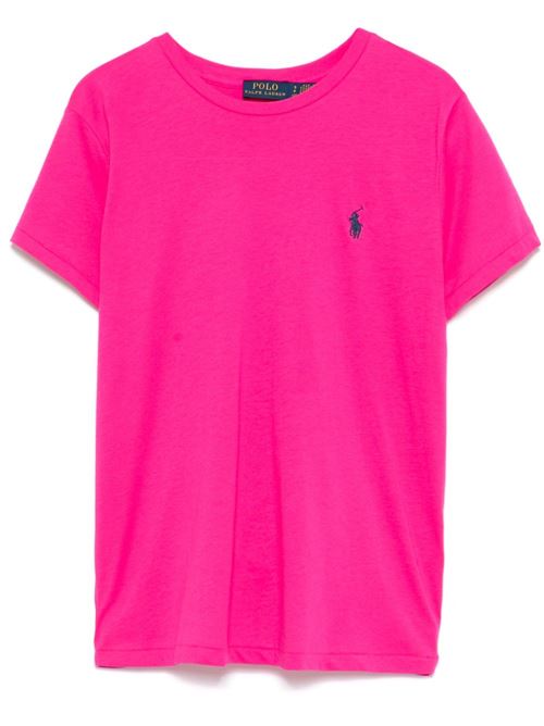 T-shirt donna mezza manica con logo ricamato POLO RALPH LAUREN | 211898698031